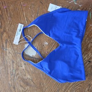NWT - Buffbunny Reversible Sports Bra - Rio Blue/white